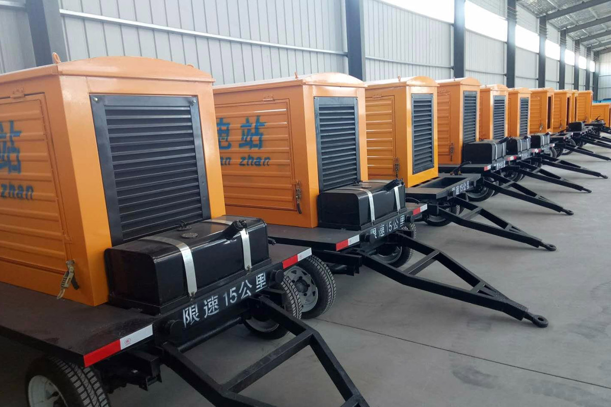 平舆发电机租赁施工现场